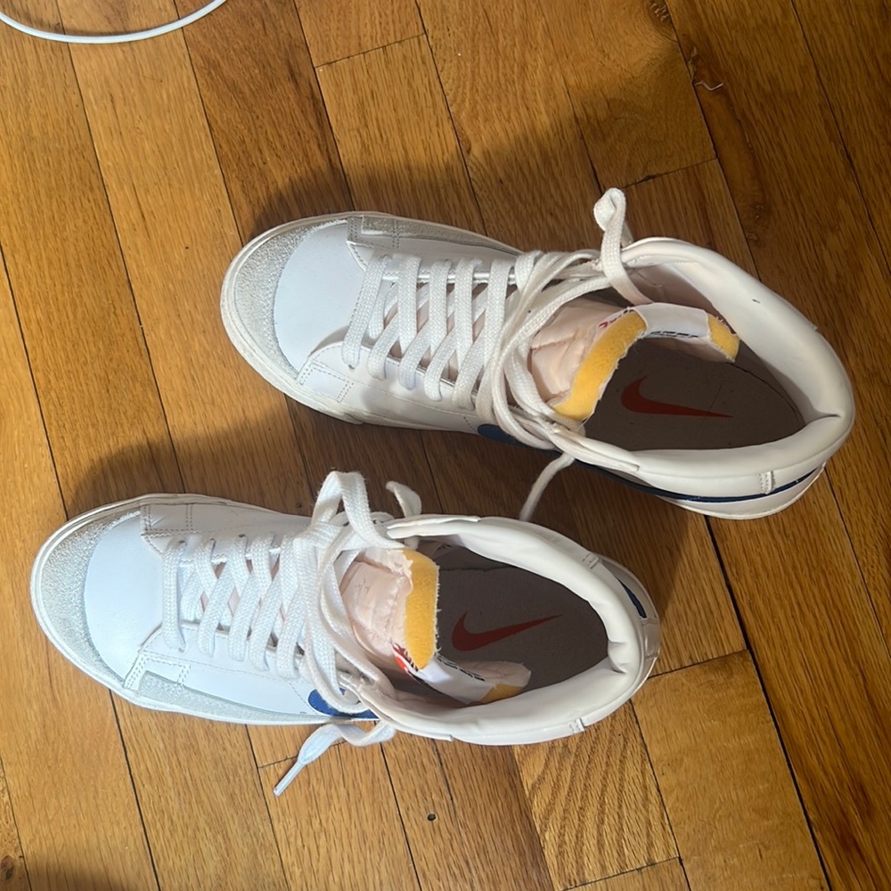 Women Nike Blazer Mid ‘ 77 - W 9 - BLUE/WHITE